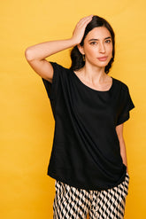 Schwarzes Denia-Hemd